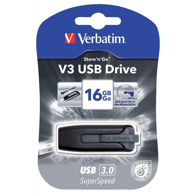 16GB Verbatim Store 'n' Go V3 USB 3.0 Flash Drive