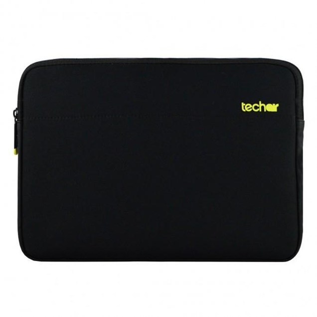 Techair Neoprene Sleeve (Black) for 12-14.1 inch Laptops