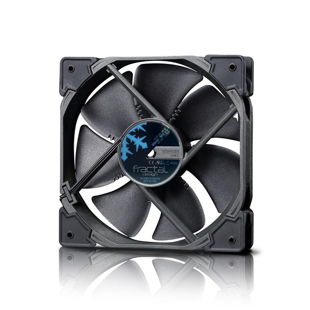 Fractal Design Venturi High Pressure HP-12 PWM (120mm) Computer Cooling Fan (Black)