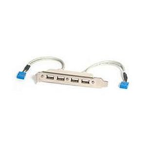 StarTech.com 4 Port USB A Female Slot Plate Adaptor