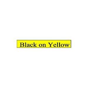 Brother P-touch TC-601 (12mm x 7.5m)  Black On Yellow Gloss Laminated Labelling Tape