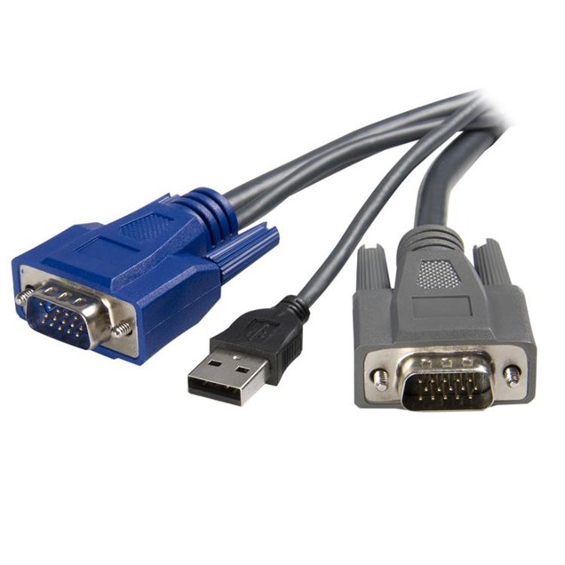 StarTech.com 6 feet Ultra-Thin USB VGA 2-in-1 KVM Cable