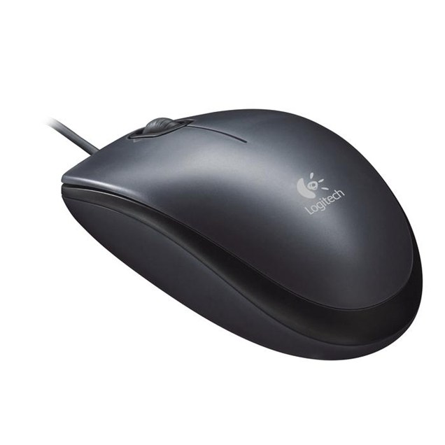 Logitech M90 Wired Optical Mouse (Black)