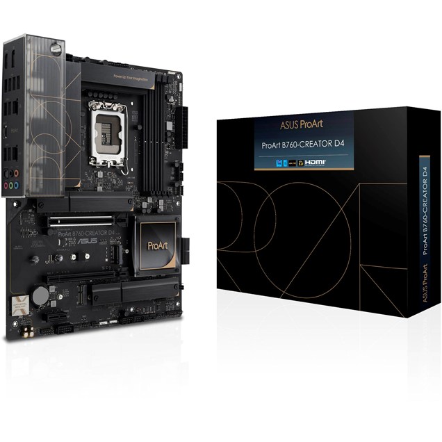 ASUS ProArt B760-CREATOR D4 ATX Motherboard for Intel LGA1700 CPUs