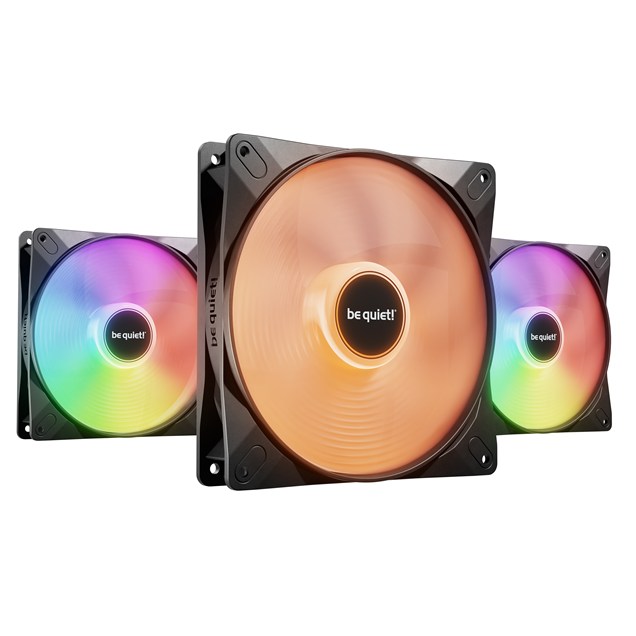 be quiet! Light Wings LX 140mm PWM ARGB Triple Fan Pack in Black