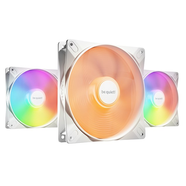 be quiet! Light Wings LX 140mm PWM ARGB Triple Fan Pack in White