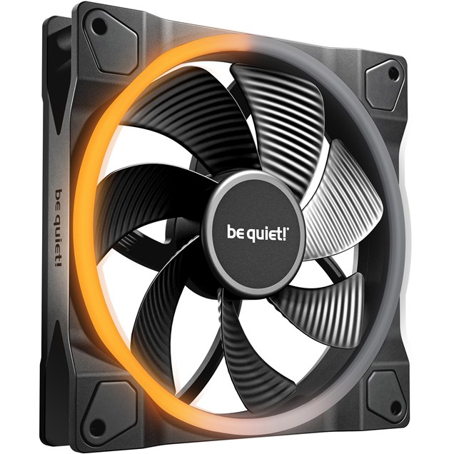 be quiet! Light Wings 140mm PWM Chassis Fan in Black with Reverse Blades