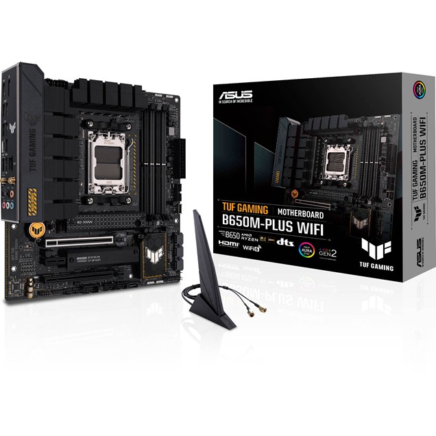 ASUS TUF Gaming B650M-Plus WiFi mATX Motherboard for AMD AM5 CPUs
