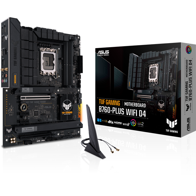 ASUS TUF Gaming B760-Plus WiFi D4 ATX Motherboard for Intel LGA1700 CPUs