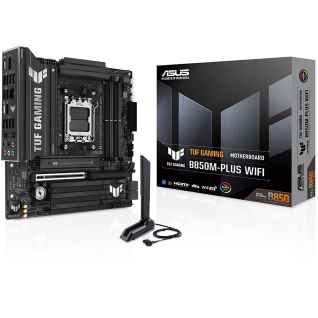 ASUS TUF Gaming B850M-Plus WiFi mATX Motherboard for AMD AM5 CPUs