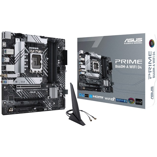 ASUS Prime B660M-A WIFI D4 mATX Motherboard for Intel LGA1700 CPUs