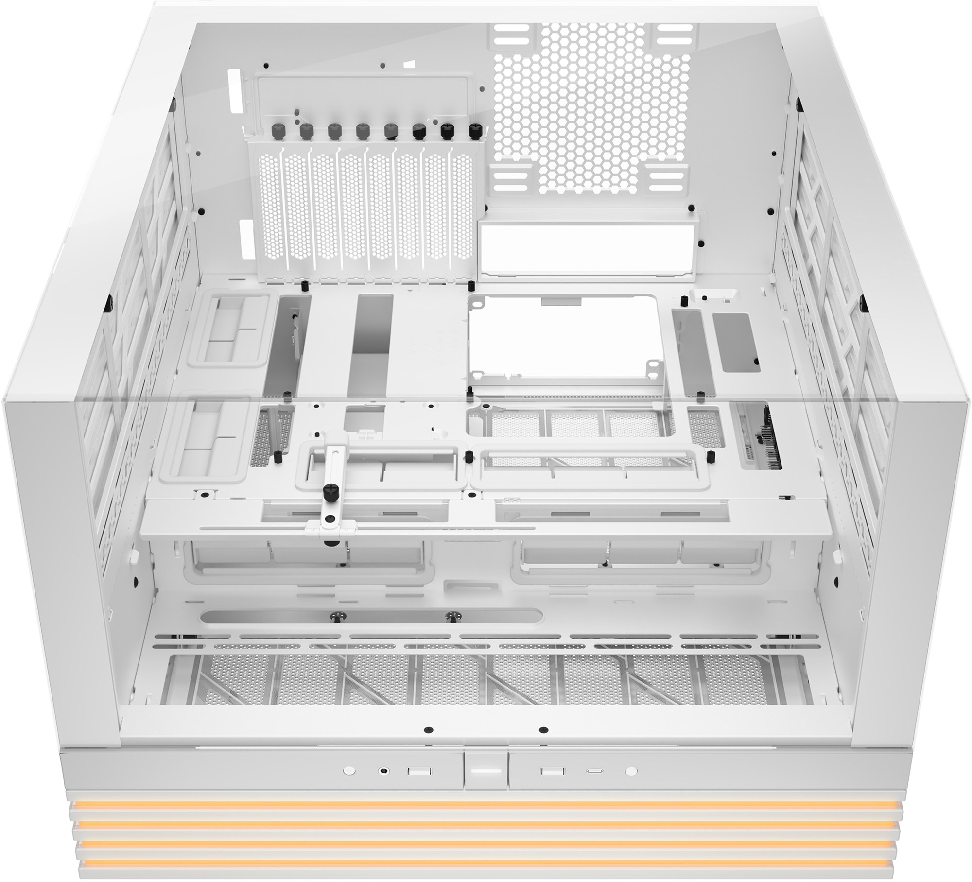 Be quiet! Light base 900 dx bgw70 belo ohišje zgornji pogled na prostorno notranjost