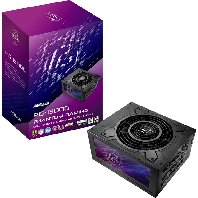 1300W ASRock Phantom Gaming 1300G Modular 80 Plus Gold PSU