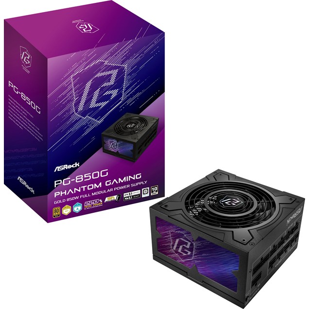 850W ASRock Phantom Gaming 850G Modular 80 Plus Gold PSU