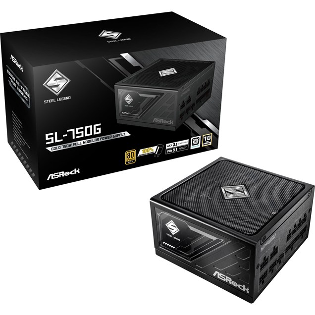 750W ASRock Steel Legend 750G Modular 80 Plus Gold PSU