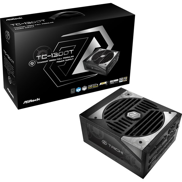 1300W ASRock Taichi 1300T Modular 80 Plus Titanium PSU