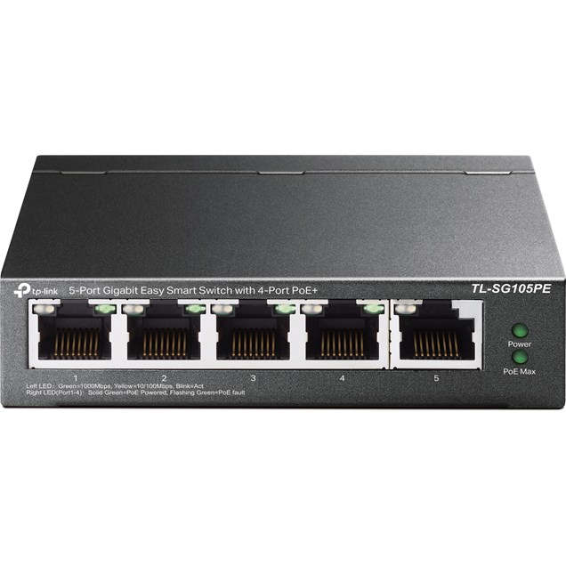 TP-Link TL-SG105PE 5-Port Gigabit Desktop Switch 