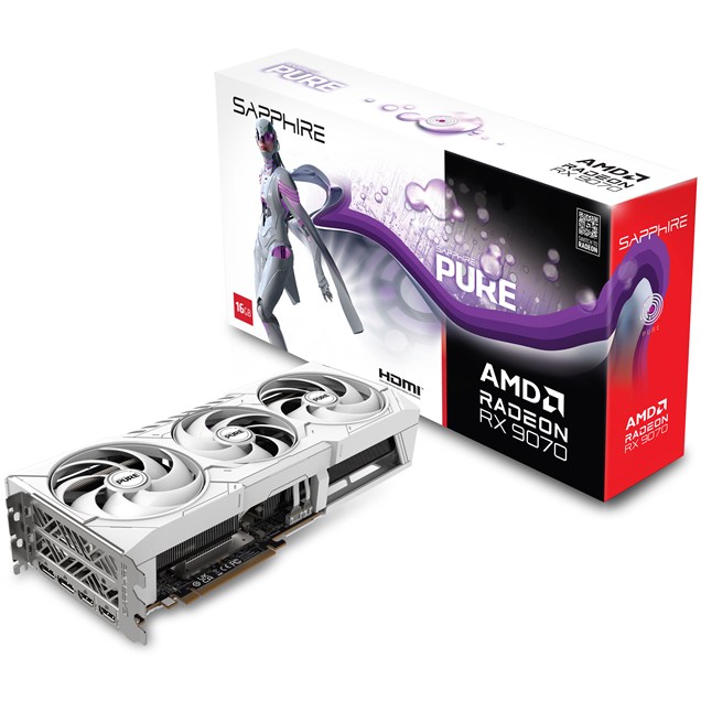 Sapphire Radeon RX 9070 PURE OC 16GB GDDR6 Graphics Card