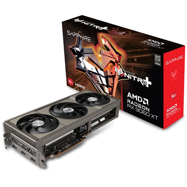 Sapphire Radeon RX 9060 XT NITRO+ OC 16GB GDDR6 Graphics Card
