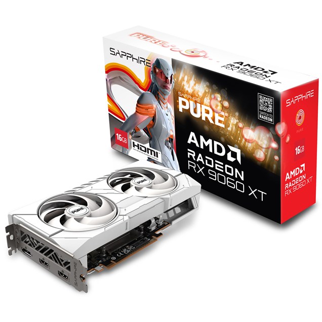 Sapphire Radeon RX 9060 XT PURE 16GB GDDR6 Graphics Card
