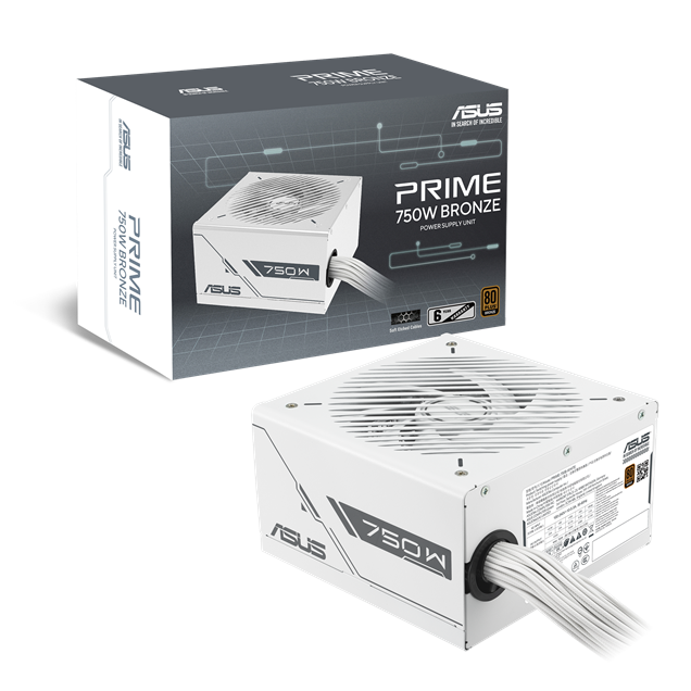 750W ASUS Prime White Edition 80 Plus Bronze PSU