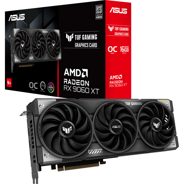 ASUS TUF Gaming Radeon RX 9060 XT OC 16GB Graphics Card (TUF