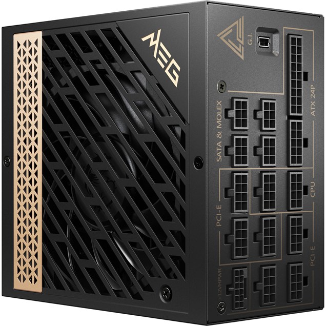 1300W MSI MEG Ai1300P PCIe5 Modular 80 Plus Platinum PSU