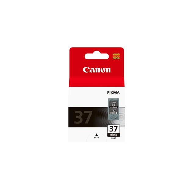 Canon PG-37BK Ink Cartridge - Black, 11ml (Yield 220 Pages)
