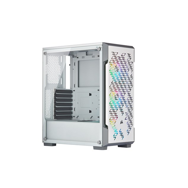 Corsair iCUE 220T RGB Airflow Mid Tower Gaming Case - White 