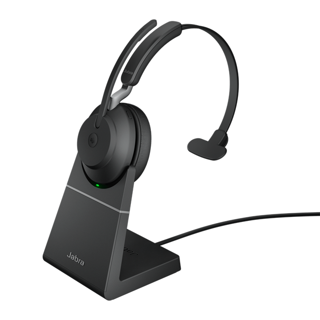 Jabra Evolve2 65 USB-A MS Teams Mono Headset with Charging Stand