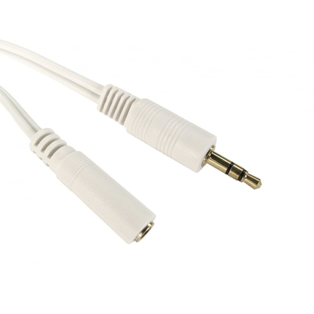 Cables Direct 10m 3.5mm Stereo Extension Cable, White