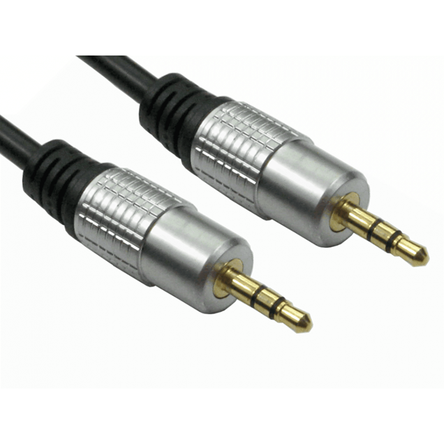 Cables Direct 2m 3.5mm Stereo Audio Cable with Gold Connectors
