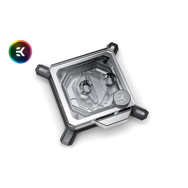 EKWB EK-Velocity D-RGB CPU Water Block in Nickel and Plexi