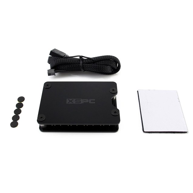 XSPC 8 Way 3 pin 5V Addressable RGB Splitter HUB - Black