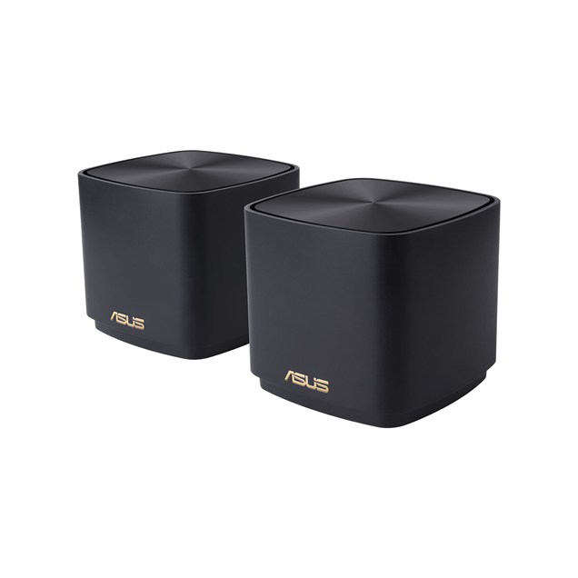 ASUS ZenWiFi XD4 Plus AX1800 Dual Band Mesh Wi-Fi 6 System in Black, 2 Pack