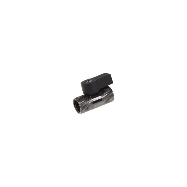 Alphacool 2-way Ball Valve G1/4 in Black Nickel