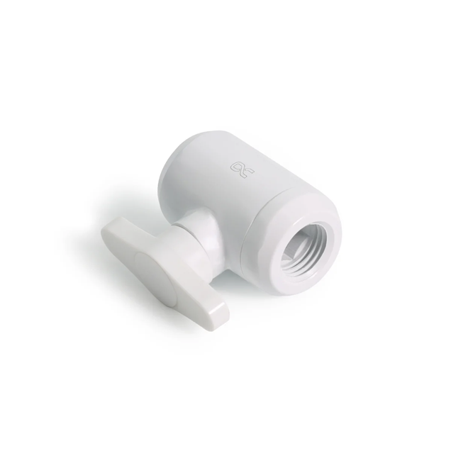 Alphacool Eiszapfen 2-way Ball Valve - White