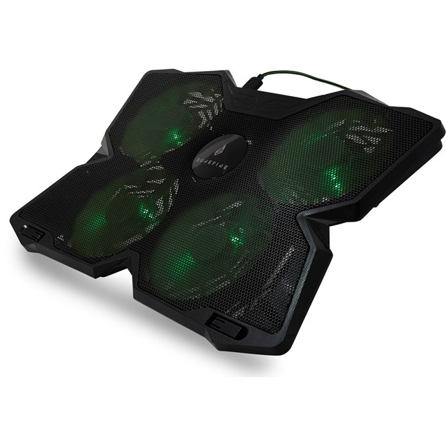 SureFire Bora Laptop Cooling Pad with Green LED Fans