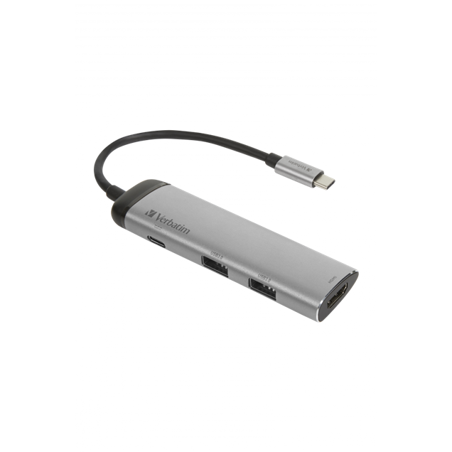 Verbatim USB-C Multiport Hub, 1x USB-C, 2x USB-A, 1x HDMI