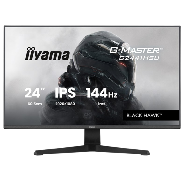 iiyama G2441HSU-B1 24" Monitor, 144Hz, 1ms, Speakers, HDMI, DP