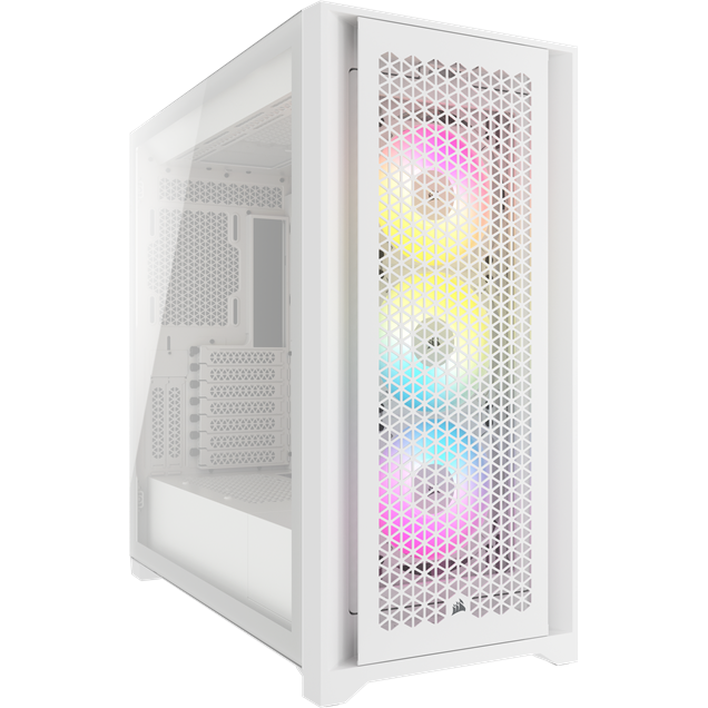 Corsair iCUE 5000D RGB AIRFLOW Mid Tower Gaming Case - White 