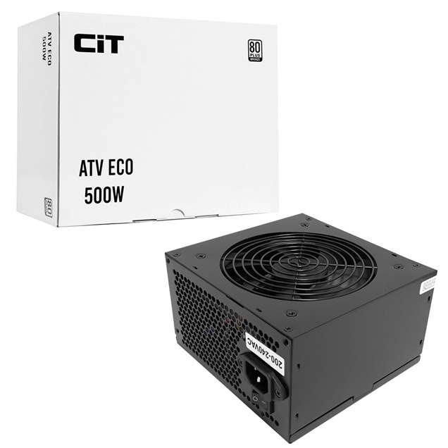 500W CiT ATV Eco 80 Plus Bronze PSU