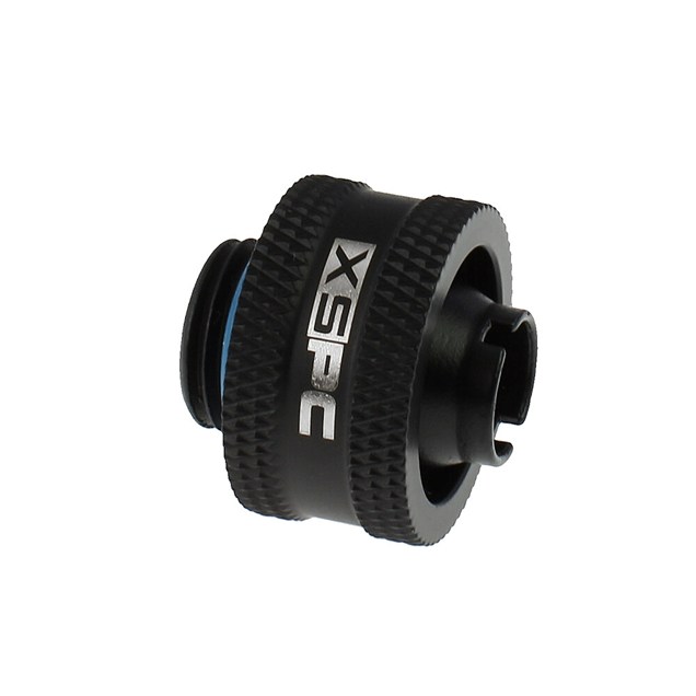 XSPC G1/4 to 3/8 ID, 5/8 OD Compression Fitting in Matte Black, V2