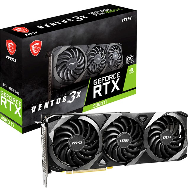 MSI GeForce RTX 3060 Ti VENTUS 3X LHR OC 8GB Graphics Card