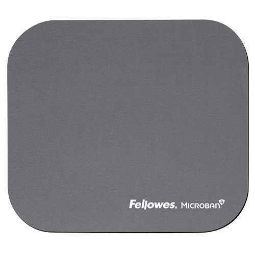Fellowes Mouse Pad with Microban© Antibacterial Protection - Silver