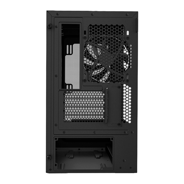 NZXT H3 Flow Siyah Arka Görünüm ve F120Q Fan