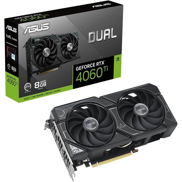 ASUS GeForce RTX 4060 Ti Dual Evo OC 8GB GDDR6 Graphics Card