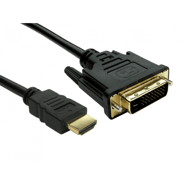 Cables Direct 1m DVI-D to HDMI Cable