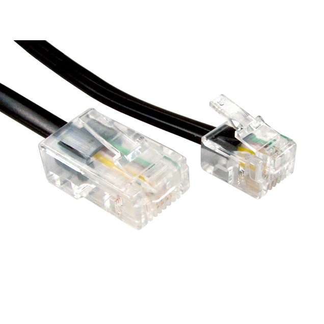1m RJ45 - RJ11 Cable (Black)