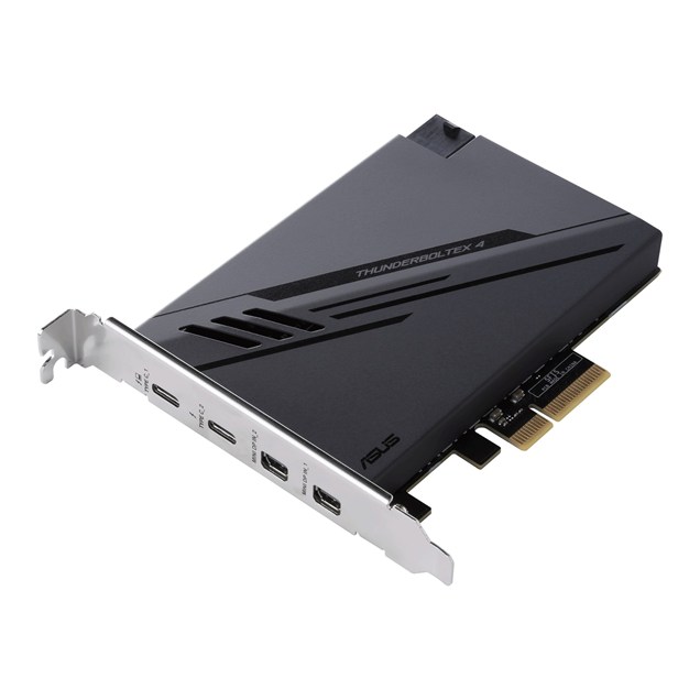 Asus ThunderboltEX 4 Card PCI Express 2 x Thunderbolt 4 (USB-C) 2 x Mini DisplayPort In TBT Header USB 2.0 Header